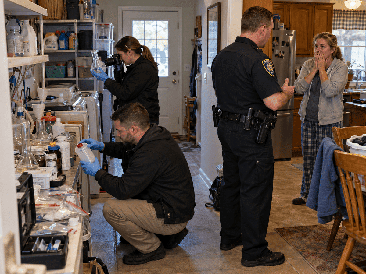 Can You Be Charged With Drug Manufacturing If Police Find Chemicals in Your Home