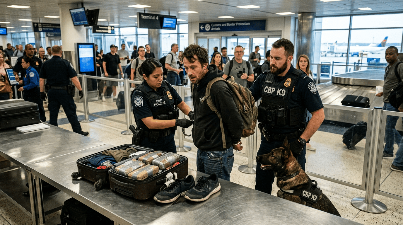 Federal Charges For Smuggling Drugs Through An Airport
