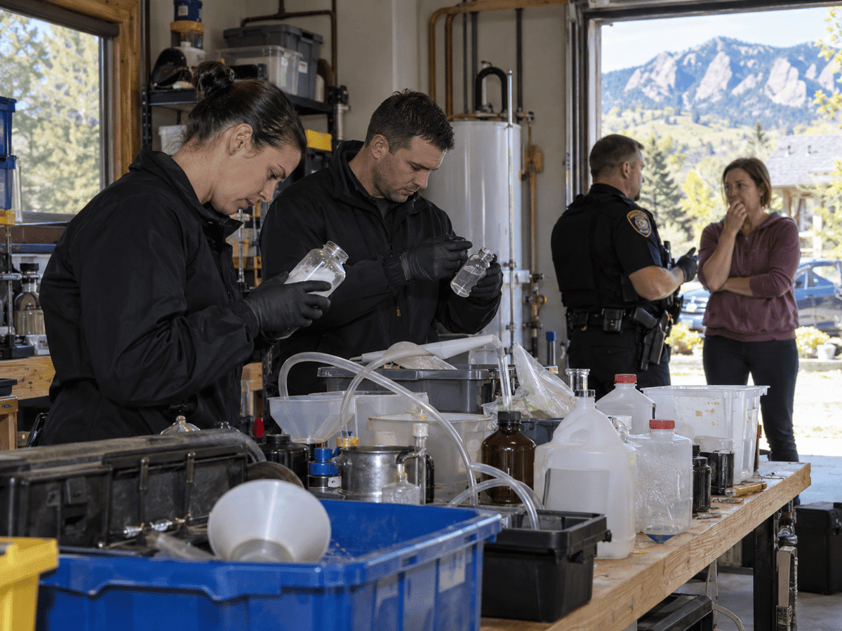What Happens If Police Find Chemicals They Believe Are Used to Manufacture Methamphetamine in Boulder